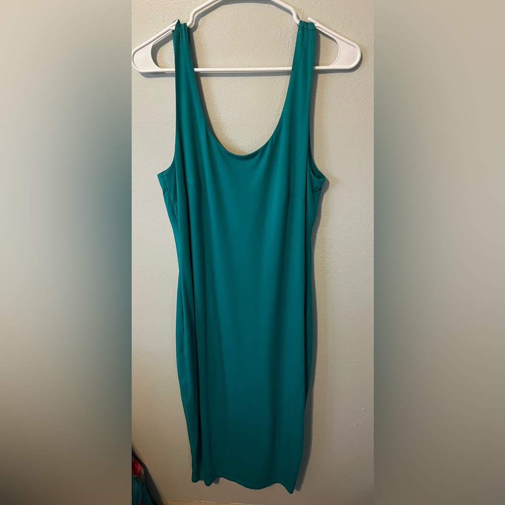 New no Tag Teal Bar III Midi Dress Size 0X